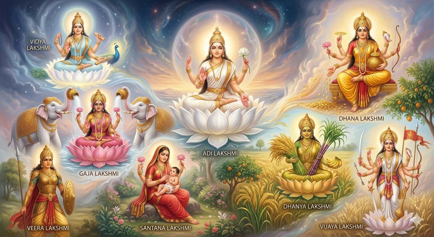 The Eight Forms of Lakshmi