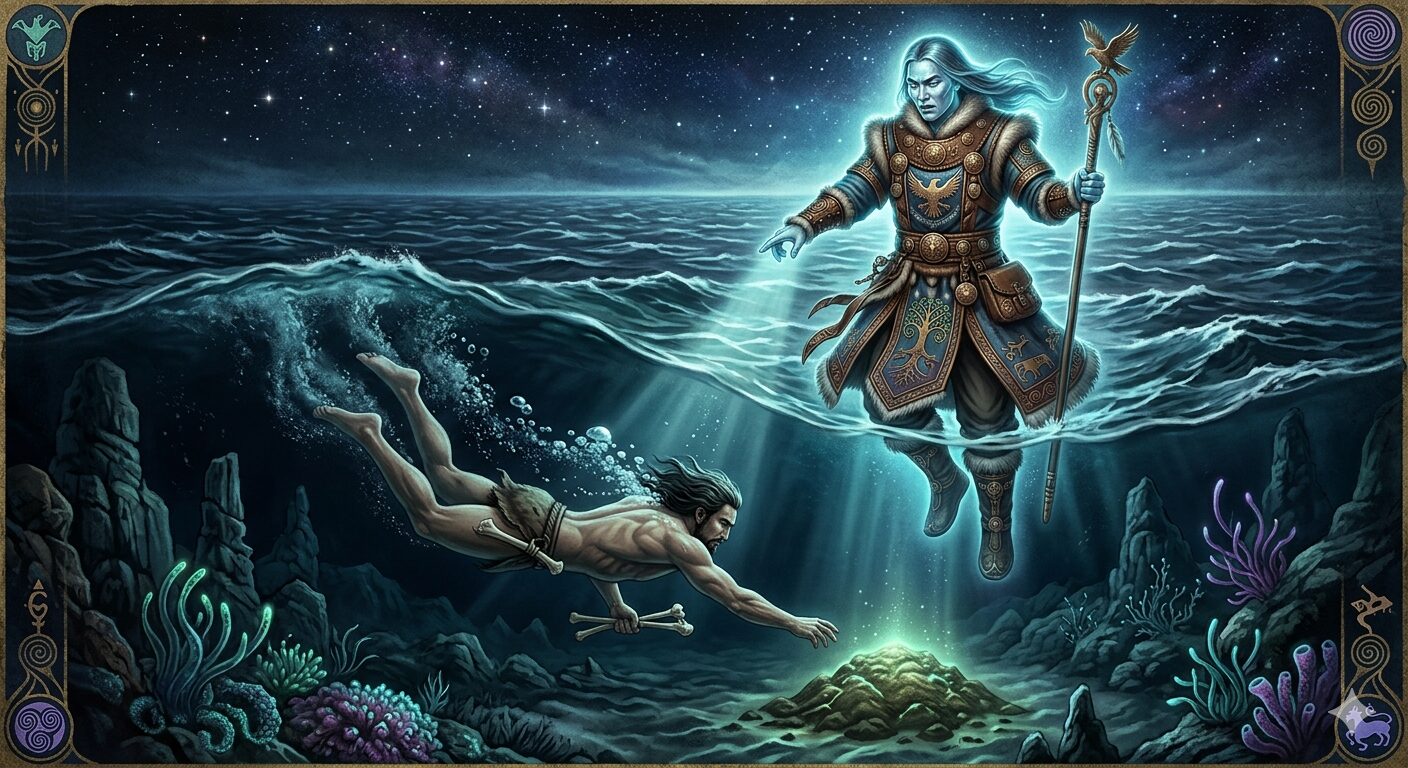 Siberian Shamanic Earth Diver